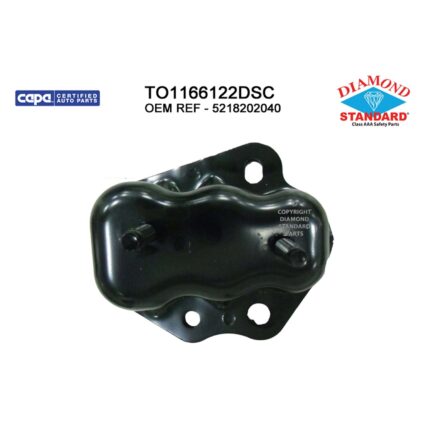 Bumper Bracket Rear Left North America Built CAPA for Toyota Corolla 2003–2013