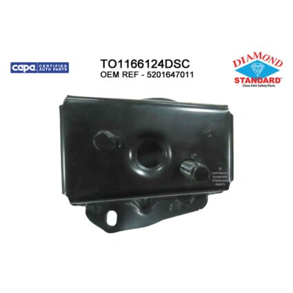 Bumper Bracket Rear Left CAPA for Toyota Prius 2004–2009