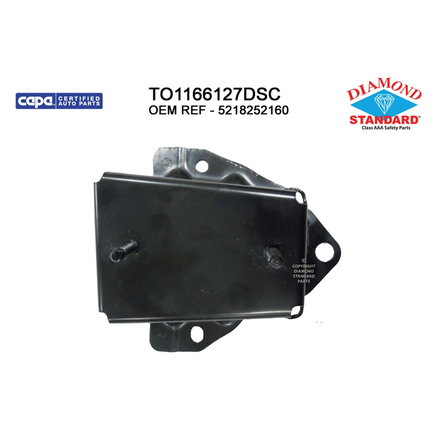 Bumper Bracket Rear Left CAPA for Toyota Yaris Hatchback 2012–2019