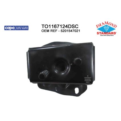 Bumper Bracket Rear Right CAPA for Toyota Prius 2004–2009