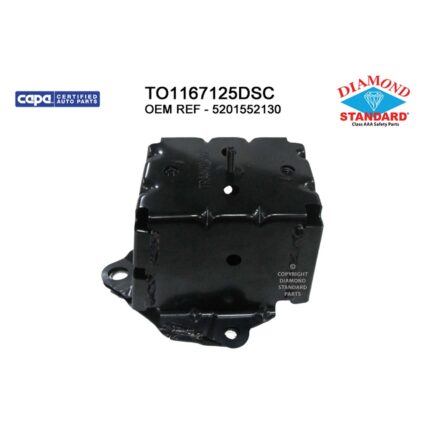 Bumper Bracket Rear Right CAPA for Toyota Prius C 2012–2019