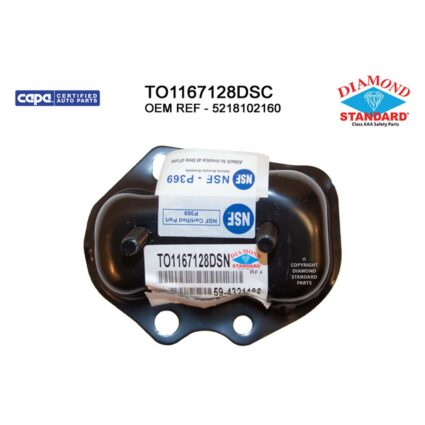 Bumper Bracket Rear Right CAPA for Toyota Corolla 2014–2019