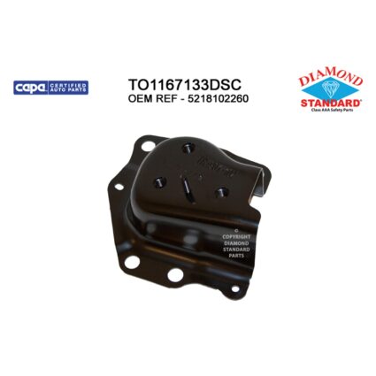 Bumper Bracket Rear Right North America Built CAPA for Toyota Corolla Sedan 2020–2024