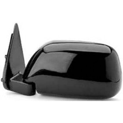 Door Mirror Assembly Left Door Mount Foldaway w/o Vent Window w/Single Glass Mirrors Black for Toyota Pickup 1989–1995