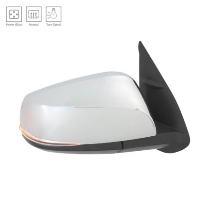 Door Mirror Right w/o Blind Spot Detection w/Signal Lamps w/Cover Chrome for Toyota Tacoma 2016–2023