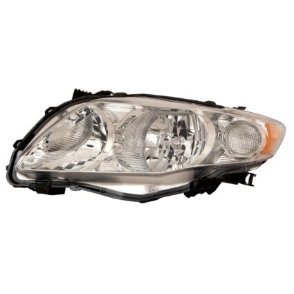 Headlight Lens Housing Left Japan Built CAPA for Toyota Corolla 2009–2010