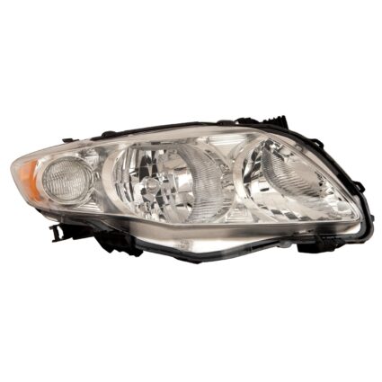 Headlight Lens Housing Right Japan Built CAPA for Toyota Corolla 2009–2010