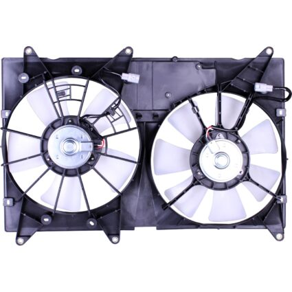 Engine Cooling Fan Assembly Motor/Blade/Shroud Dual Fan Assembly for Toyota Highlander 2001–2007