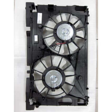 Engine Cooling Fan Assembly w/Upper Shroud Motor/Blade/Shroud Dual Fan Assembly for Toyota Prius Prius Plug-In