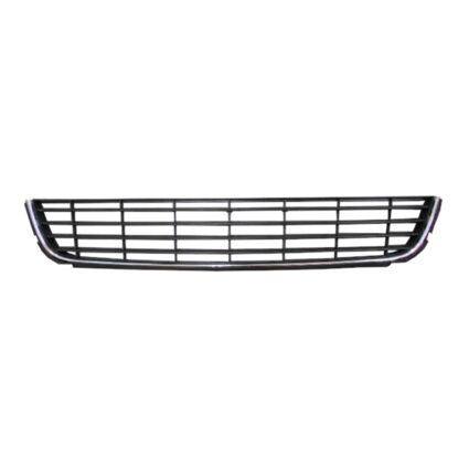 Bumper Cover Grille Front Black/Chrome for Volkswagen Golf Hatchback 2010–2014