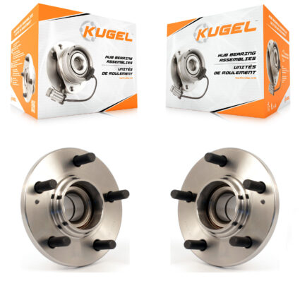Rear Wheel Bearing And Hub Assembly Pair For 2001-2006 Hyundai Santa Fe FWD with Non-ABS K70-100599