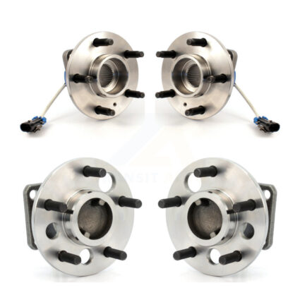 Front Rear Wheel Bearing & Hub Assembly Kit For 2001-2002 Pontiac Aztek FWD with Non-ABS K70-101174