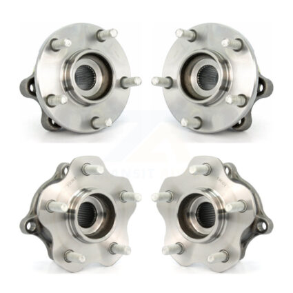 Front Rear Wheel Bearing & Hub Assembly Kit For 2003-2007 Nissan Murano AWD K70-101278