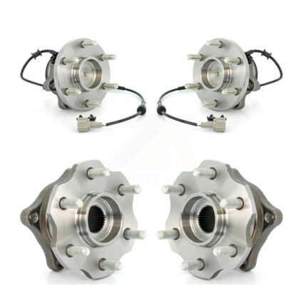 Front Rear Wheel Bearing & Hub Assembly Kit For 2005-2012 Nissan Pathfinder RWD K70-101291