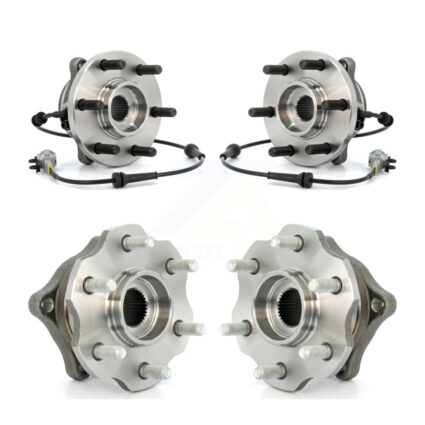 Front Rear Wheel Bearing & Hub Assembly Kit For 2005-2012 Nissan Pathfinder 4WD K70-101293