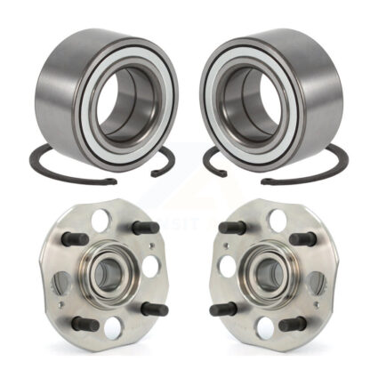 Front Rear Wheel Bearing & Hub Assembly Kit For 98-02 Honda Accord 2.3L with 4-Wheel ABS K70-101563