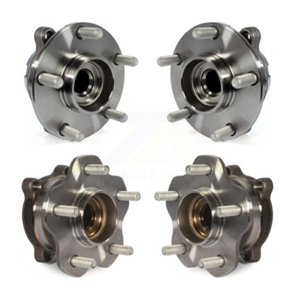 Front Rear Wheel Bearing & Hub Assembly Kit For 2006-2007 INFINITI M35 RWD K70-101992