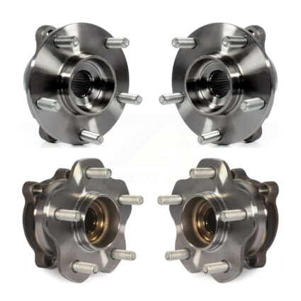Front Rear Wheel Bearing & Hub Assembly Kit For 2006-2007 INFINITI M35 AWD K70-101993