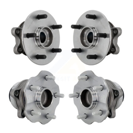 Front Rear Wheel Bearing & Hub Assembly Kit For 2020-2024 Toyota Highlander FWD K70-102040