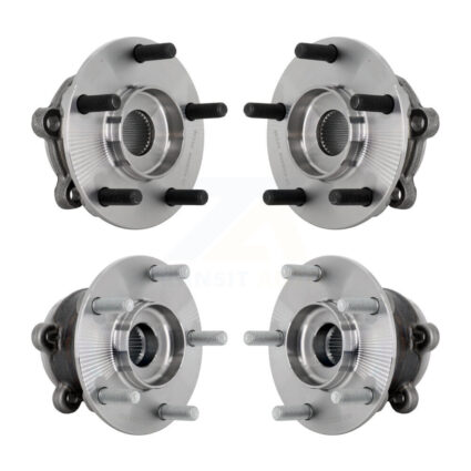 Front Rear Wheel Bearing & Hub Assembly Kit For 2016-2023 Mazda CX-9 AWD K70-102173