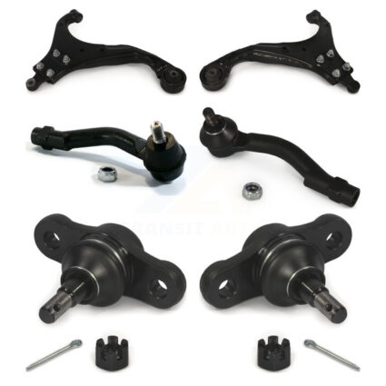 Front Control Arm With Tie Rod End & Ball Joint Kit (6Pc) For Hyundai Tucson Kia Sportage K72-101282