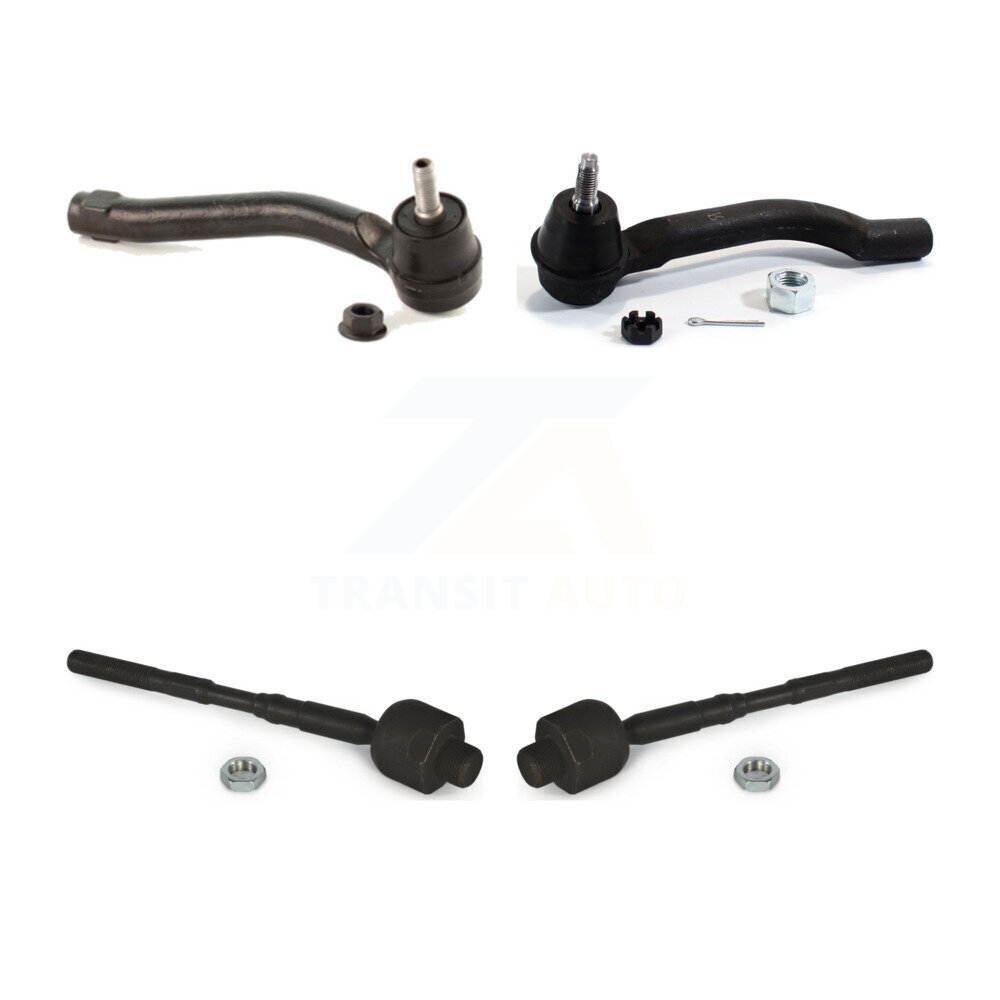 Front Outer & Inner Steering Tie Rod End Kit For Nissan Rogue Select K72-101418