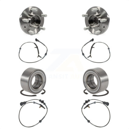 Front Rear Wheel Bearing Sensor Kit For Land Rover LR2 3.2L with 4-Wheel ABS Harness K7S-101736