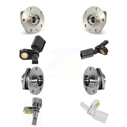 Front Rear Wheel Hub Bearing ABS Sensor Kit (8Pc) For Volkswagen Golf SportWagen Alltrack K7S-102805
