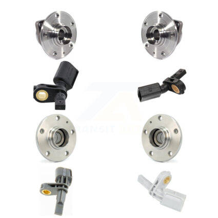 Front Rear Wheel Hub Bearing And ABS Sensor Kit (8Pc) For Volkswagen Arteon K7S-102808