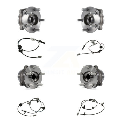 Front Rear Wheel Hub Bearing And ABS Sensor Kit (8Pc) For Subaru Forester Crosstrek XV K7S-102815