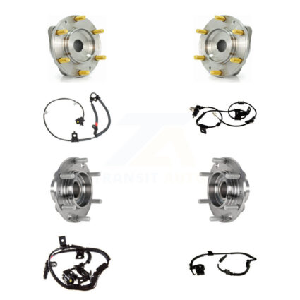 Front Rear Wheel Hub Bearing And ABS Sensor Kit (8Pc) For Kia Sedona Hyundai Entourage K7S-102822