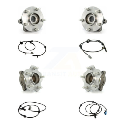 Front Rear Wheel Hub Bearing ABS Sensor Kit (8Pc) For Nissan Quest 3.5L with 4-Wheel K7S-102833