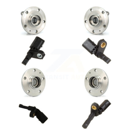 Front Rear Wheel Hub Bearing Sensor Kit (8Pc) For Volkswagen Jetta Passat Beetle Eos Audi K7S-102842