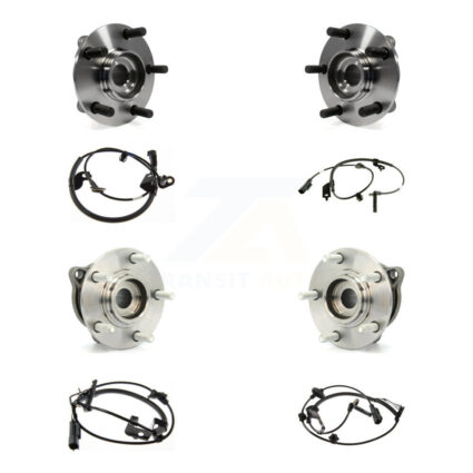 Front Rear Wheel Hub Bearing And ABS Sensor Kit (8Pc) For Mitsubishi Lancer with Harness K7S-102848