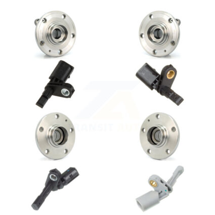 Front Rear Wheel Hub Bearing And ABS Sensor Kit (8Pc) For Audi Q3 Volkswagen CC K7S-102854