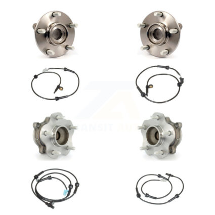Front Rear Wheel Hub Bearing And ABS Sensor Kit (8Pc) For Nissan Sentra with Harness K7S-102859