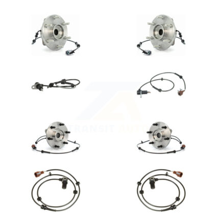 Front Rear Wheel Hub Bearing And Extra ABS Sensor Kit (8Pc) For Nissan Pathfinder K7S-102863