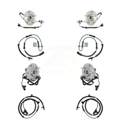 Front Rear Wheel Hub Bearing And Extra ABS Sensor Kit (8Pc) For Chrysler Town & Country K7S-102869