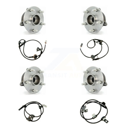 Front Rear Wheel Hub Bearing & ABS Sensor Kit (8Pc) For Suzuki Grand Vitara with Harness K7S-102872