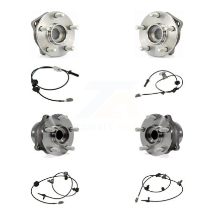 Front Rear Wheel Hub Bearing And ABS Sensor Kit (8Pc) For Subaru XV Crosstrek K7S-102878