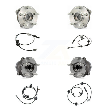 Front Rear Wheel Hub Bearing And ABS Sensor Kit (8Pc) For Subaru Impreza K7S-102879