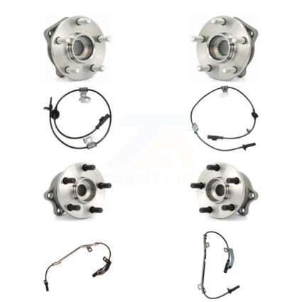 Front Rear Wheel Hub Bearing And ABS Sensor Kit (8Pc) For 2005-2006 Subaru Outback Legacy K7S-102880