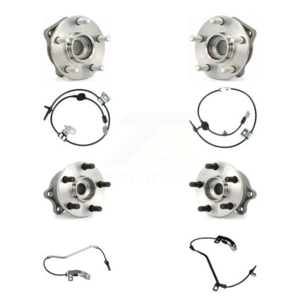 Front Rear Wheel Hub Bearing And ABS Sensor Kit (8Pc) For Subaru Outback Legacy K7S-102881