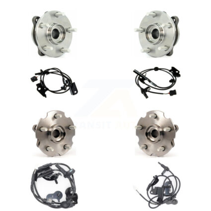 Front Rear Wheel Hub Bearing And ABS Sensor Kit (8Pc) For Toyota RAV4 K7S-102887