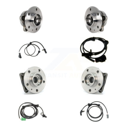 Front Rear Wheel Hub Bearing And ABS Sensor Kit (8Pc) For Volvo XC90 with Harness K7S-102890