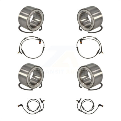 Front Rear Wheel Bearing & ABS Sensor Kit For 2011 Mercedes-Benz ML350 ML550 with Harness K7S-102908