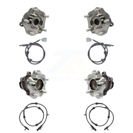 Front Rear Wheel Hub Bearing And ABS Sensor Kit For Nissan Rogue K7S-102917