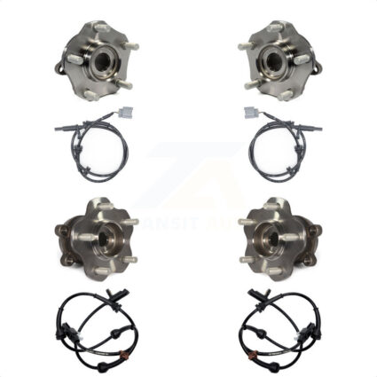 Front Rear Wheel Hub Bearing And ABS Sensor Kit For Nissan Rogue K7S-102919