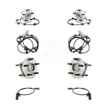 Front Rear Wheel Hub Bearing And Extra ABS Sensor Kit For Jeep Grand Cherokee Commander K7S-102924