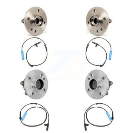Front Rear Wheel Hub Bearing & Sensor Kit For 2007-2008 Mini Cooper 1.6L with 4-Wheel ABS K7S-102929